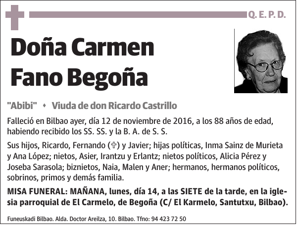 Carmen Fano Begoña