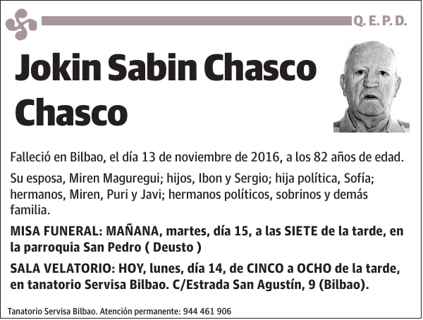 Jokin Sabin Chasco Chasco