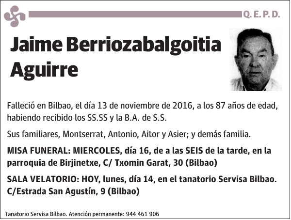 Jaime Berriozabalgoitia Aguirre