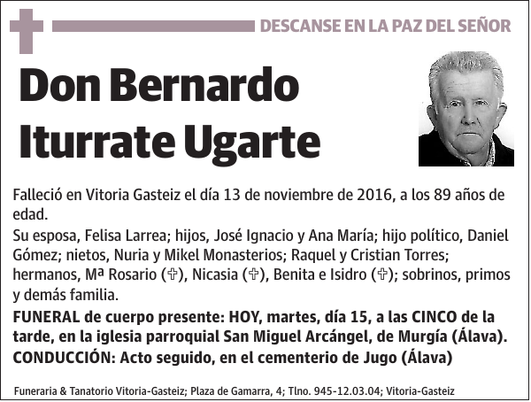 Bernardo Iturrate Ugarte