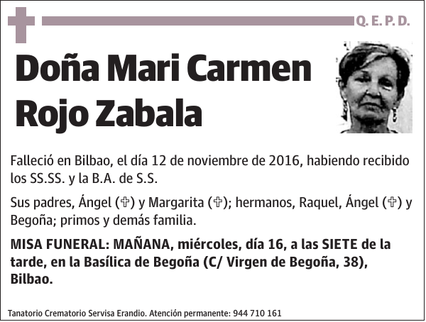 Mari Carmen Rojo Zabala