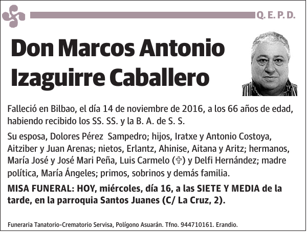 Marcos Antonio Izaguirre Caballero