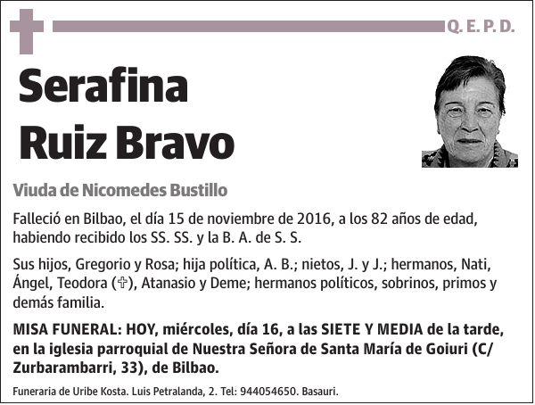 Serafina Ruiz Bravo