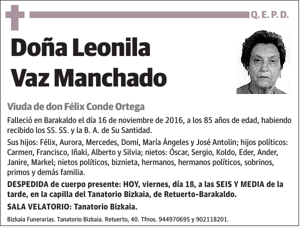 Leonila Vaz Manchado