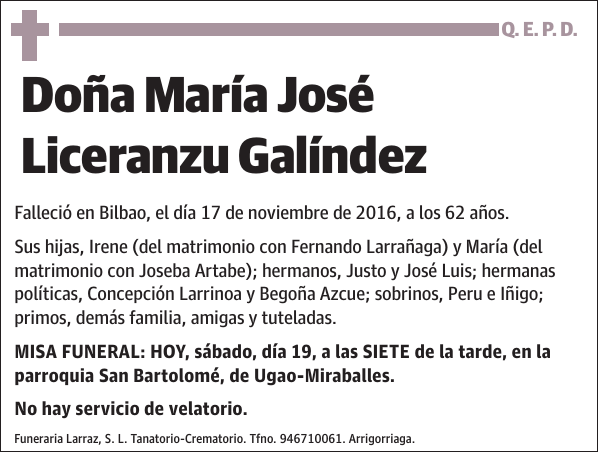 María José Liceranzu Galíndez