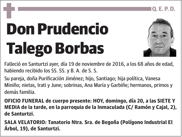 Prudencio Talego Borbas