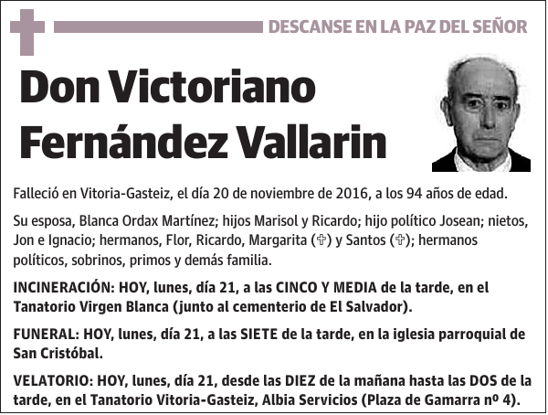 Victoriano Fernández Vallarin