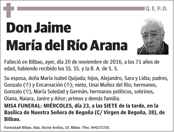 Jaime María del Río Arana