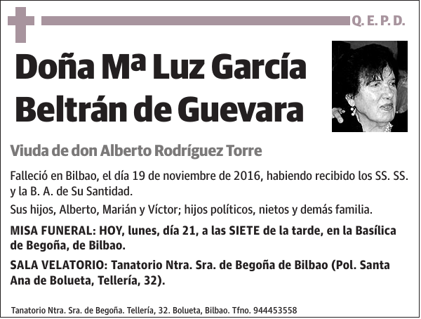 Mª Luz García Beltrán de Guevara