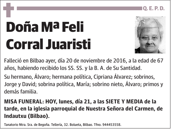 Mª Feli Corral Juaristi