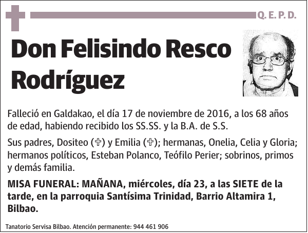 Felisindo Resco Rodríguez