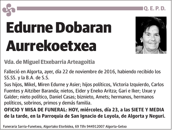 Edurne Dobaran Aurrekoetxea