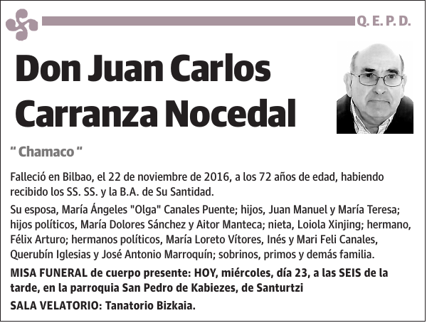 Juan Carlos Carranza Nocedal