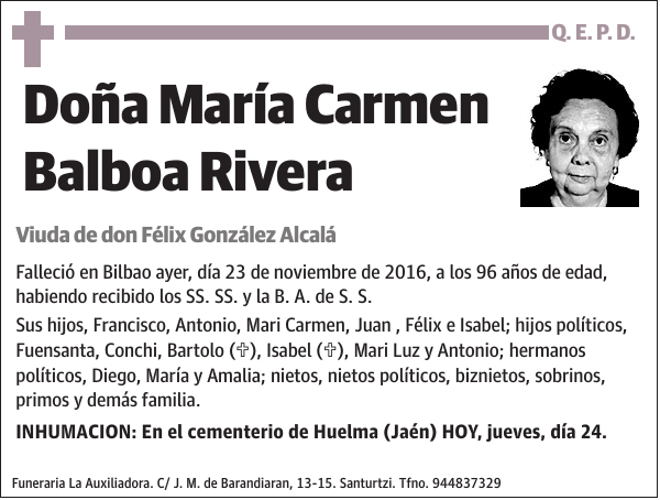 María Carmen Balboa Rivera