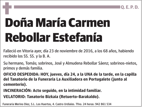 María Carmen Rebollar Estefanía