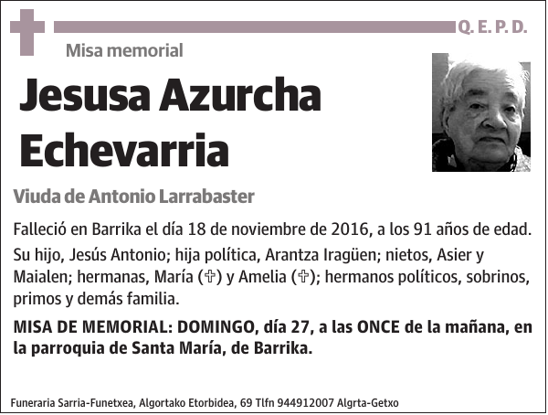 Jesusa Azurcha Echevarria