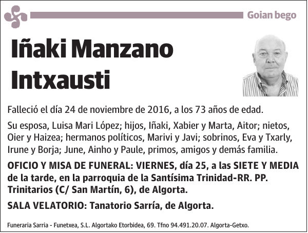 Iñaki Manzano Intxausti