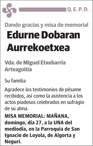 Edurne Dobaran Aurrekoetxea