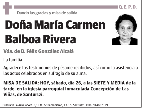 María Carmen Balboa Rivera