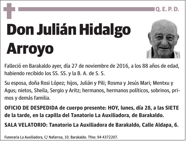 Julián Hidalgo Arroyo