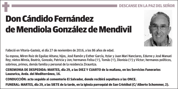 Cándido Fernández de Mendiola González de Mendivil