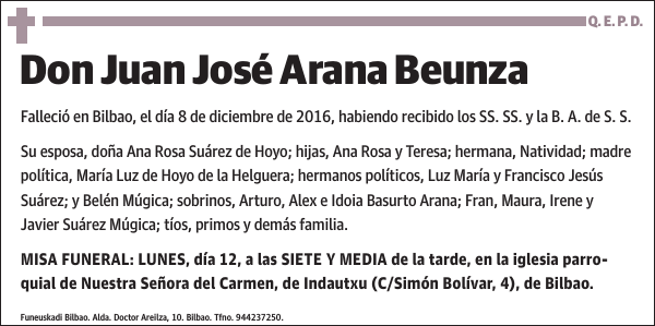 Juan José Arana Beunza