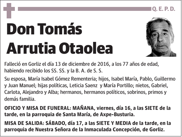 Tomás Arrutia Otaolea