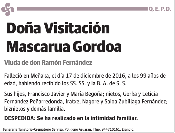 Visitación Mascarua Gordoa