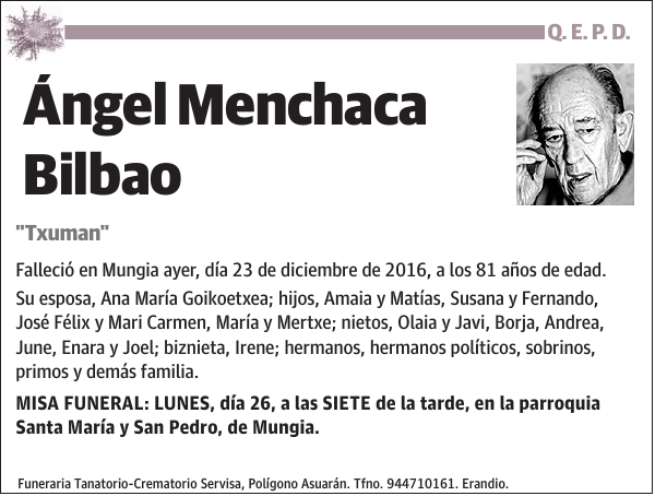 Ángel Menchaca Bilbao