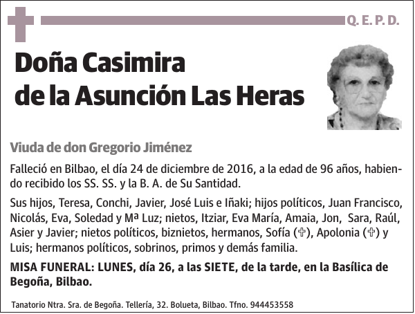 Casimira de la Asunción Las Heras