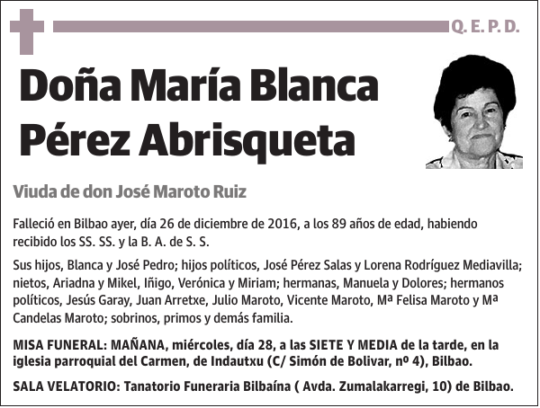 María Blanca Pérez Abrisqueta