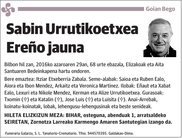 Sabin Urrutikoetxea Ereño