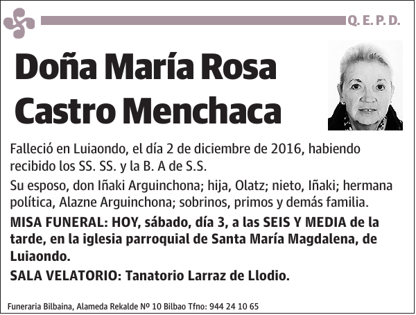 María Rosa Castro Menchaca