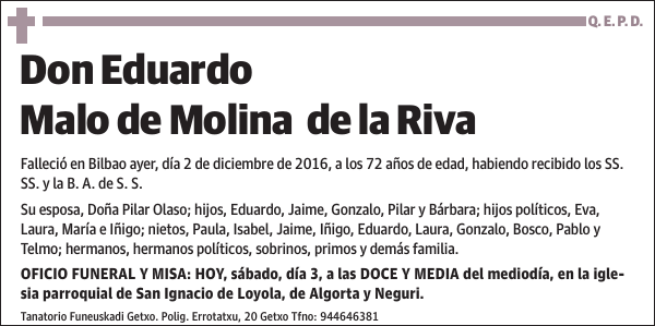 Eduardo Malo de Molina de la Riva