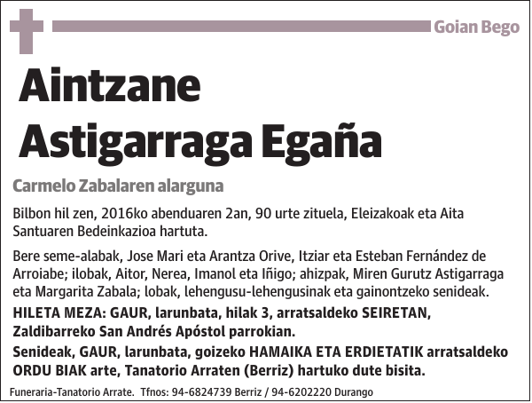 Aintzane Astigarraga Egaña