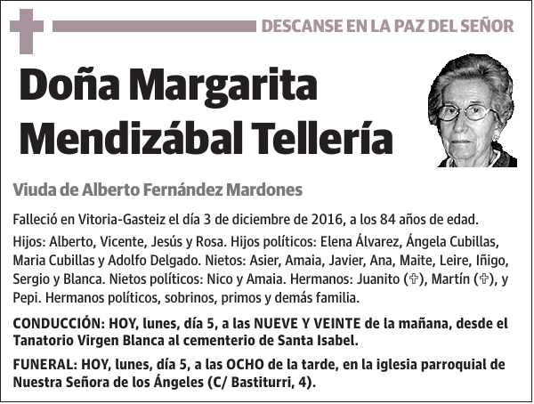 Margarita Mendizábal Tellería