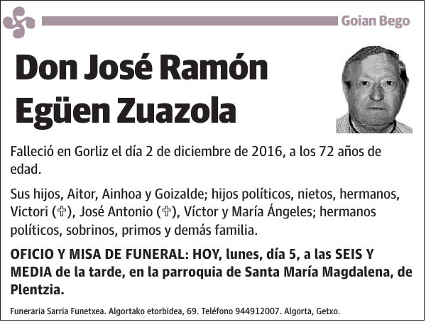 José Ramón Egüen Zuazola