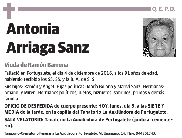 Antonia Arriaga Sanz