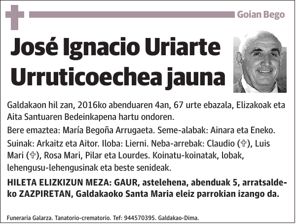 José Ignacio Uriarte Urruticoechea