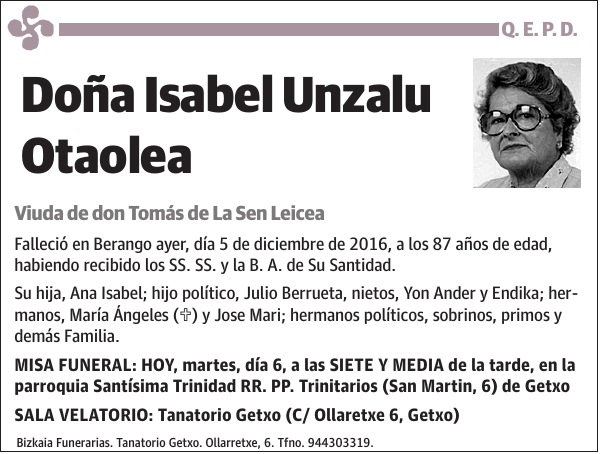 Isabel Unzalu Otaolea