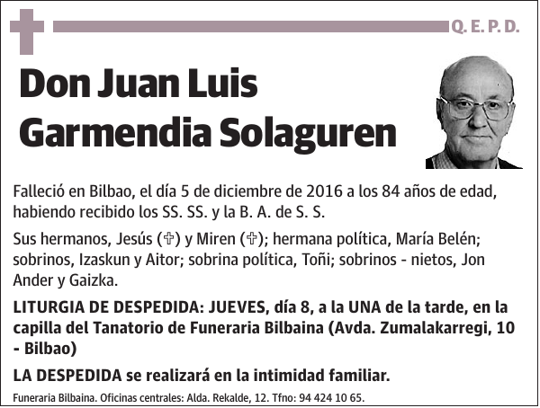 Juan Luis Garmendia Solaguren