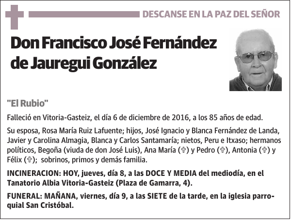 Francisco José Fernández de Jauregui González