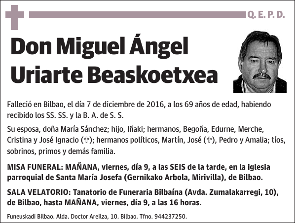 Miguel Ángel Uriarte Beaskoetxea