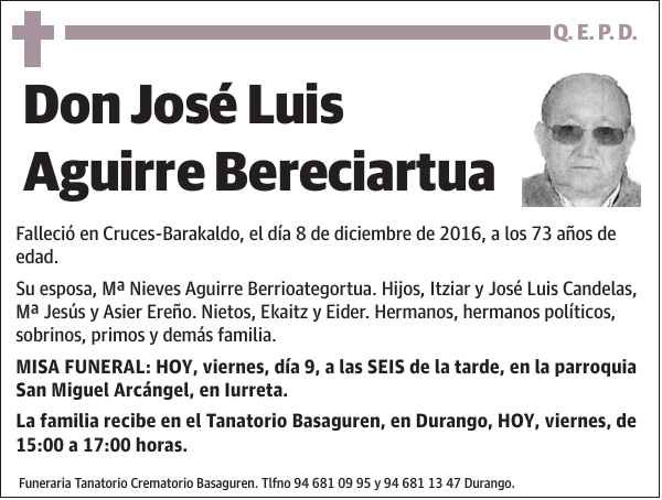 José Luis Aguirre Bereciartua