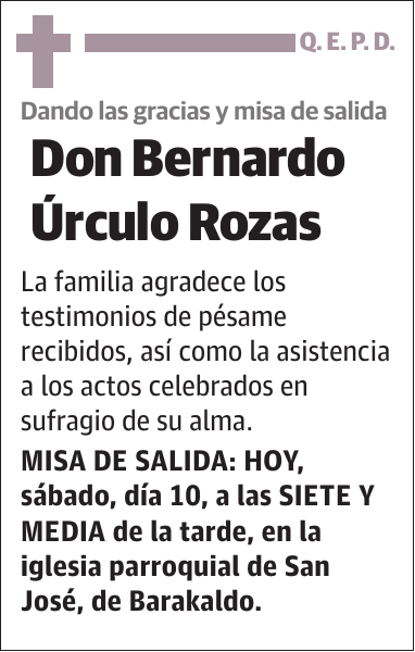 Bernardo Úrculo Rozas