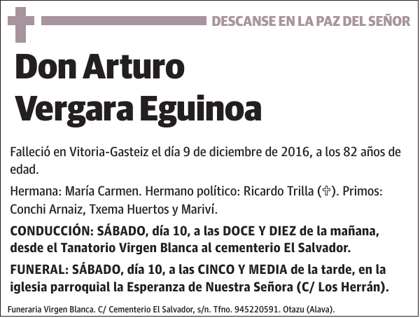 Arturo Vergara Eguinoa