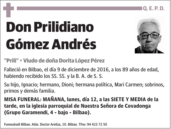 Prilidiano Gómez Andrés