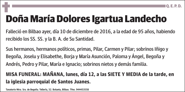 María Dolores Igartua Landecho