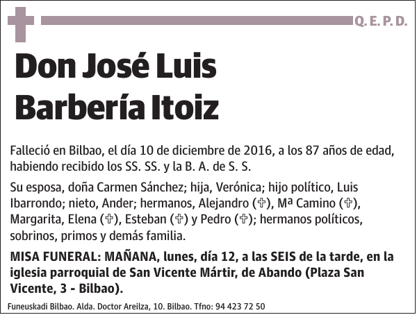 José Luis Barbería Itoiz