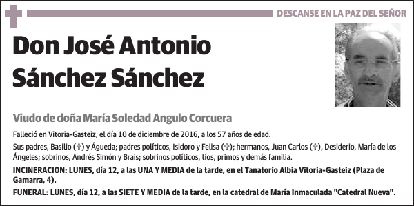 José Antonio Sánchez Sánchez